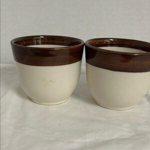 Elegant Brown and Cream Mugs